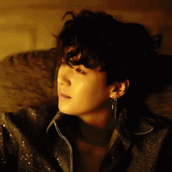 Suga Portrait While Making Cute Smile GIF