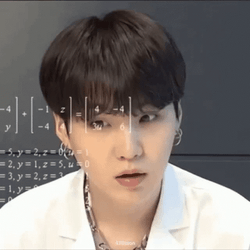 Suga Respond To Math Meme GIF