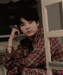 Suga Sleepy While Talking GIF