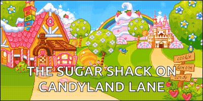 Sugar Shack On Candyland Lane Cartoon GIF