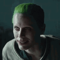 Suicide Squad Green Hair Joker Laughing GIF