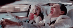 Suicide Squad Harley Quinn And Joker Laughing GIF
