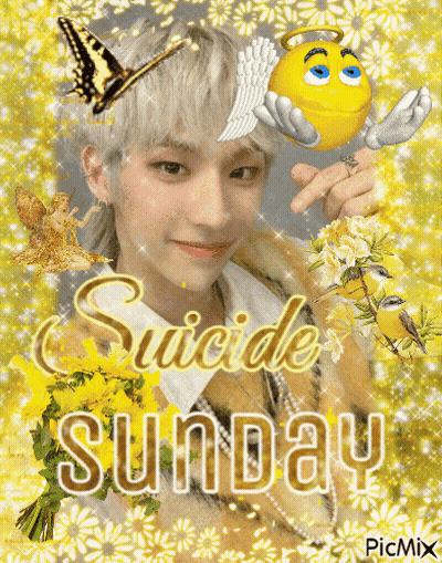 Suicide Sunday Poster With Man GIF