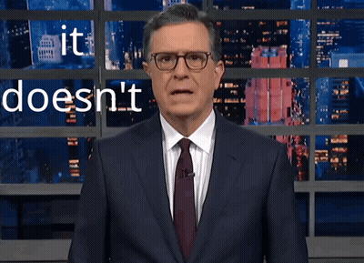 Suit And Tie Man At Wall Saying It Doesn't GIF