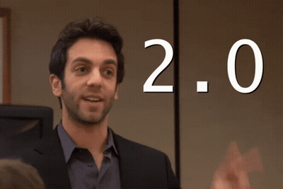 Suit And Tie Man Dancing Cityscape GIF