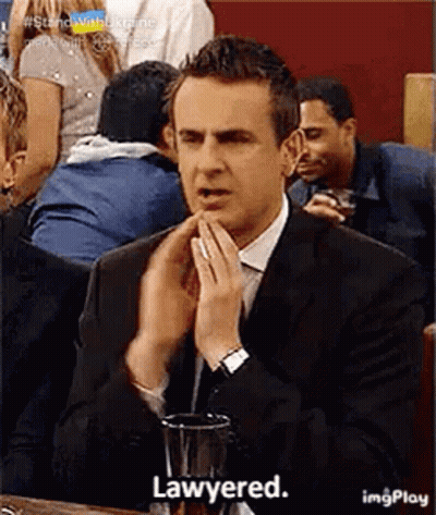 Suit-And-Tie Man With Folded Hands And Beer GIF