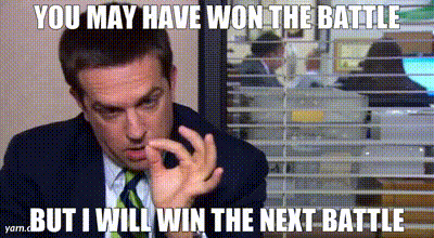 Suit Guy Won Battle But Will Win Next GIF