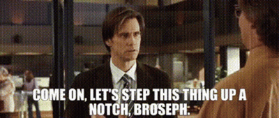 Suit Man Says Come On Let's Step Up GIF