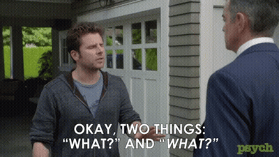 Suit Man Says Okay Two Things What And What GIF