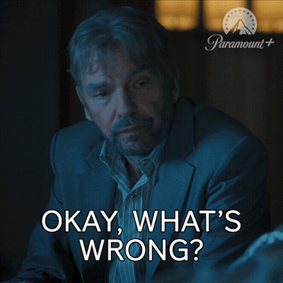 Suit Man Says Okay What's Wrong In Front Of Paramount Logo GIF