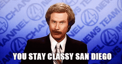 Suit Man Says You Stay Classy San Diego GIF
