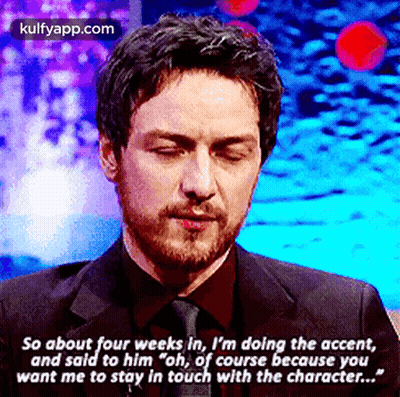 Suited Bearded Man Says So About Four Weeks In GIF