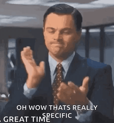 Suited Man Clapping Wow That's Really Great Time GIF