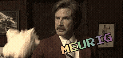 Suited Man Holding Feather Duster Saying Meurig GIF