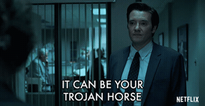 Suited Man: It Can Be Your Trojan Horse GIF
