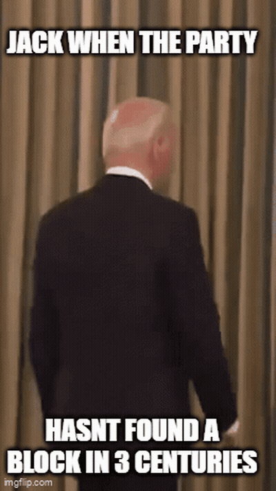 Suited Man Jack When Party Hasnt Found Block GIF