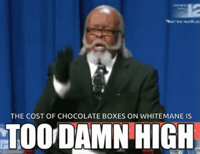 Suited Man On Whitemane Chocolate Boxes Too Damn High GIF