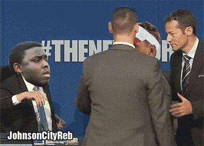 Suited Man Talks To Man By #Thenor GIF