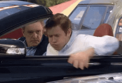 Suited Man With Pink Cat On Head Says Come Join Us GIF