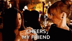 Suits Rachel And Donna Happy Birthday Drinks  GIF