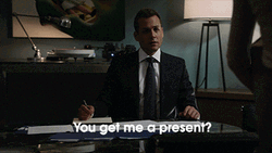 Suits You Get Me A Present GIF