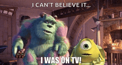 Sulley And Mike From Monsters Inc Sitting With I Can't Believe It GIF
