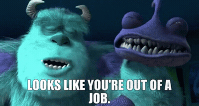 Sulley And Randall Looking Unemployed GIF