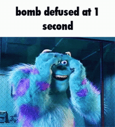 Sulley From Monsters Inc Covering Eyes GIF