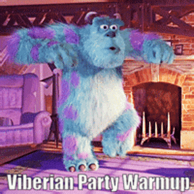 Sulley From Monsters Inc Dancing In A Living Room GIF