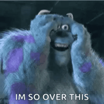 Sulley Smiling Covering Face GIF