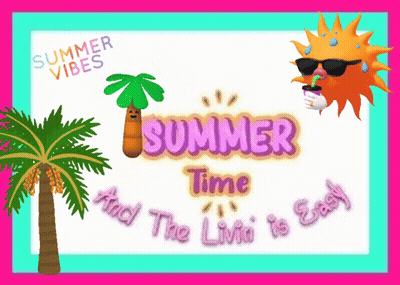 Summer Time And The Living Is Easy Sign GIF