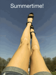 Summertime With Long Legs GIF