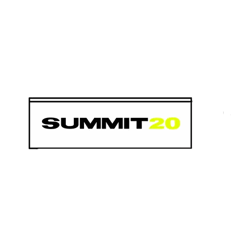 Summit 20 Logo Purple And Yellow Stripes Sticker