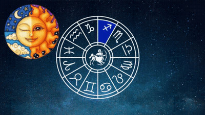 Sun And Zodiac Circle With Signs GIF