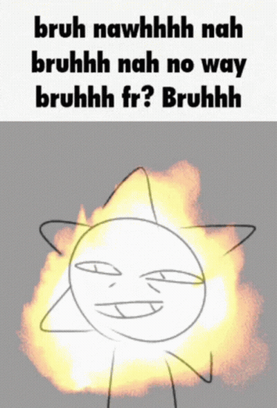 Sun Bruh Nawhhhh Nah Bruhhh No Way