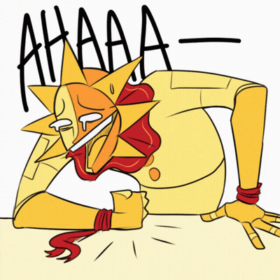 Sun Drawing Saying Ahaaa GIF