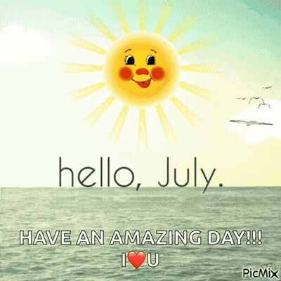 Sun Face Hello July Amazing Day I Love You GIF
