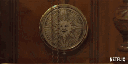 Sun Hand Ticking Clock GIF
