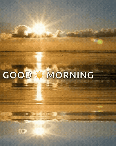 Sun Over Ocean Good Morning GIF