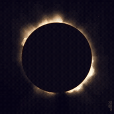 Sun Partially Obscured By Moon Solar Eclipse GIF