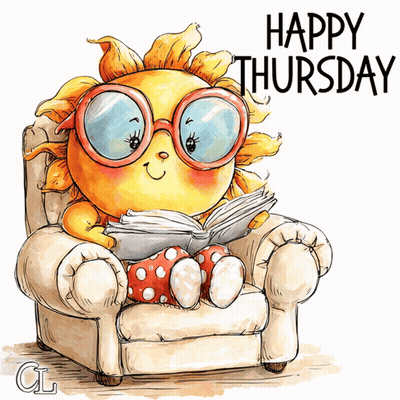 Sun Reading Book Happy Thursday GIF