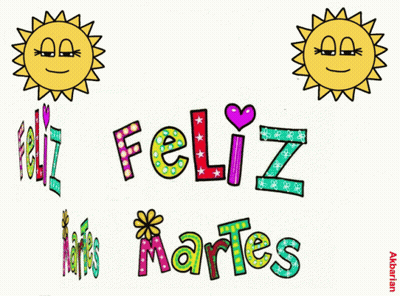 Sun Saying Feliz Martes GIF
