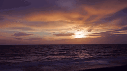 Sun Setting At The Ocean