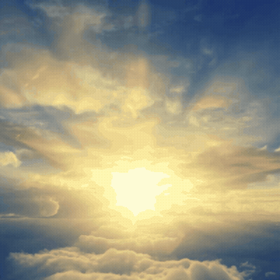 Sun Shines Through Clouds GIF