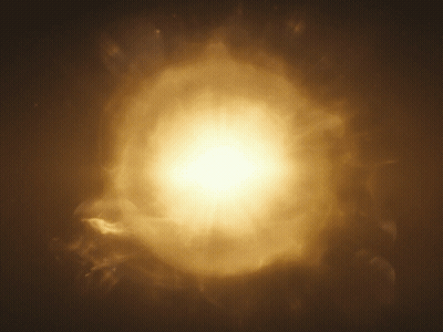 Sun Shining Brightly In The Dark GIF