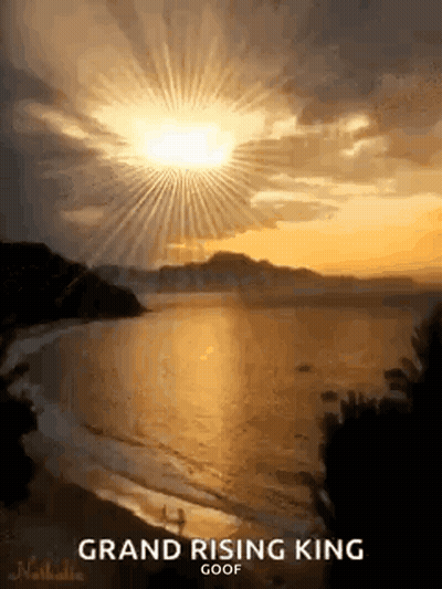 Sun Shining Brightly Over Water GIF