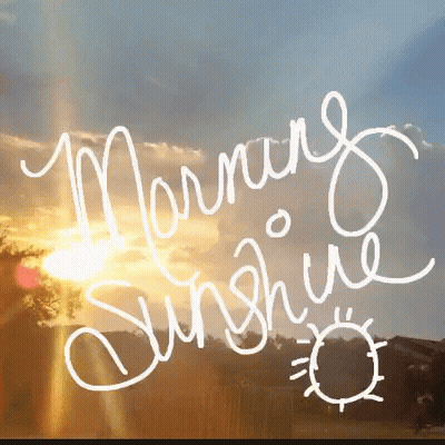 Sun Shining Through Clouds Morning Sunshine GIF