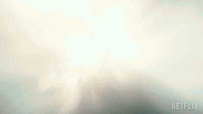 Sun Shining Through Clouds With Netflix Logo