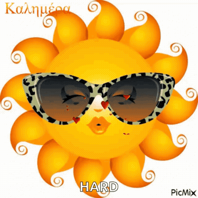 Sun Wearing Sunglasses Hard GIF