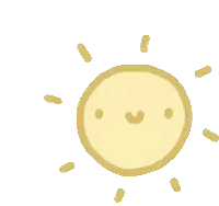 Sun With Face And Rays Sticker